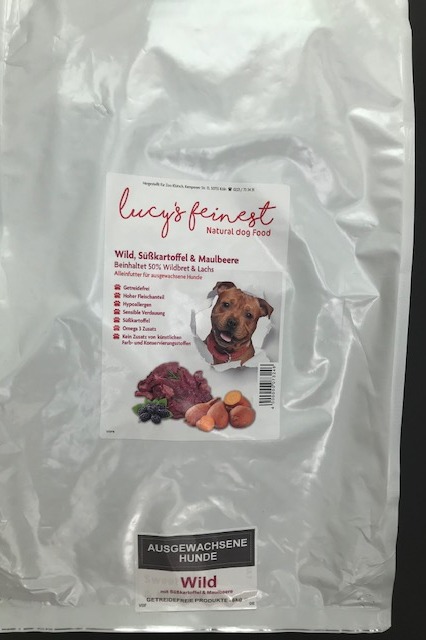 Lucy`s Feinest Adult Wild mit Süßkartoffel u. Maulbeere 12 kg