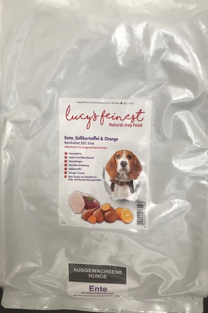 Lucy`s Feinest Adult Ente Süßkartoffel u. Orange 6 kg