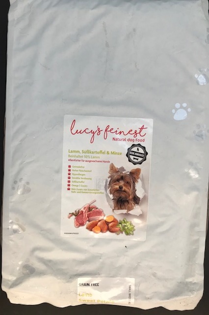 Lucy`s Feinest Small Breed Adult Lamm mit  Süßkartoffel u. Minze 6 kg