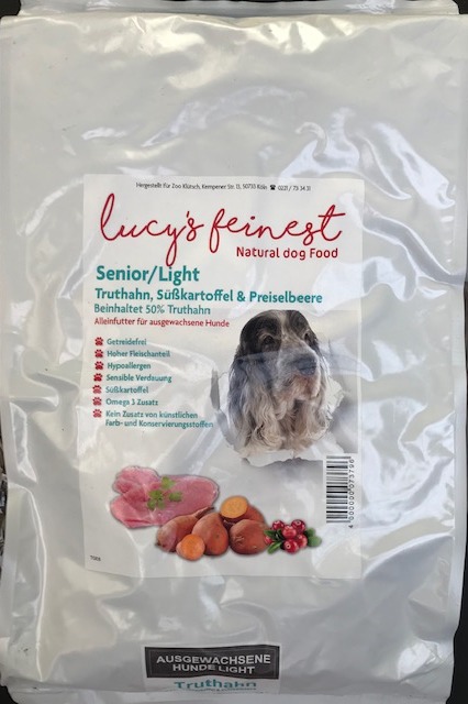 Lucy`s feinest Senior/Light Truthahn mit Süßkartoffel und Cranberry 6 kg getreidefrei