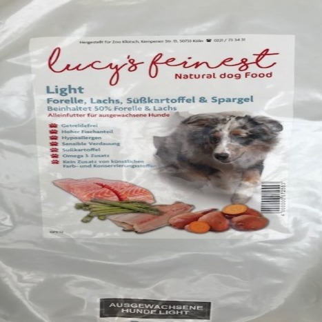 Lucy`s feinest Senior/Light Lachs mit Süßkartoffel und Spargel 12 kg getreidefrei