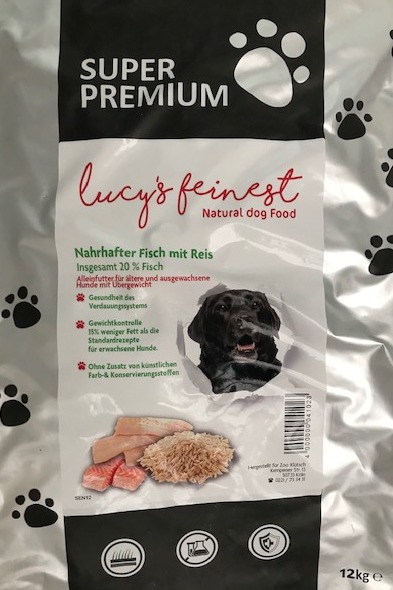 Lucy`s feinest Senior Fisch & Reis 12 kg Super Premium Dog Food